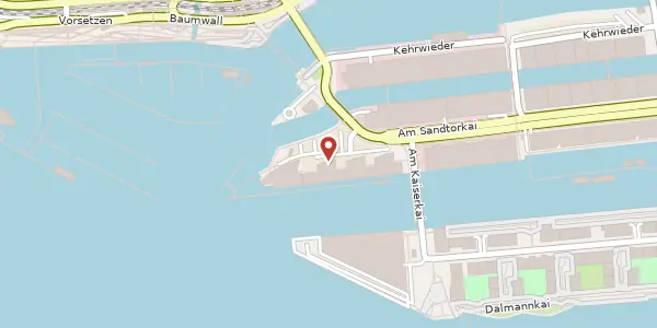 Karte der Umgebung von Am Sandtorkai 76, 20457 Hamburg