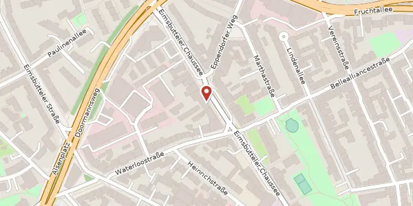 Karte der Umgebung von Eimsbütteler Chaussee 39, 20259 Hamburg