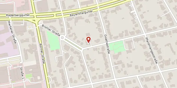 Karte der Umgebung von Mehlemer Str. 38, 50968 Köln