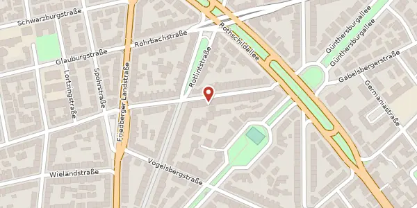 Karte der Umgebung von Egenolffstr. 21, 60316 Frankfurt