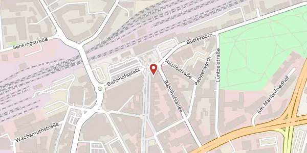 Karte der Umgebung von Bahnhofsplatz 6, 31134 Hildesheim