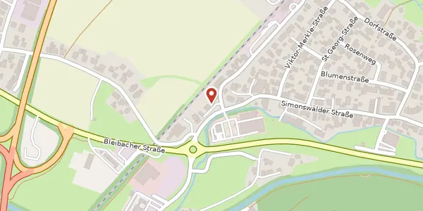 Karte der Umgebung von Bahnhofstraße 15/1, 79261 Gutach im Breisgau