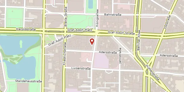 Karte der Umgebung von Königsallee 63/65, 40215 Düsseldorf