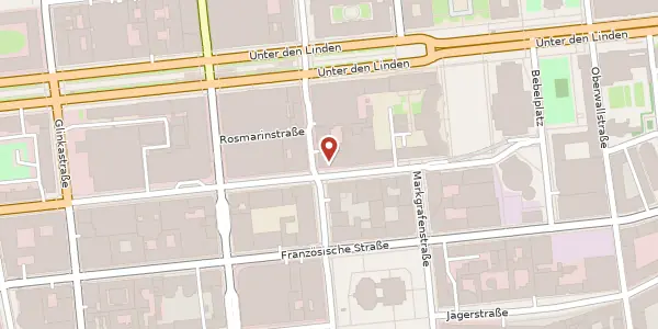 Karte der Umgebung von Behrenstraße 42, 10117 Berlin
