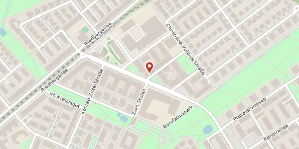 Karte der Umgebung von Käthe-Kruse-Str. 1, 60438 Frankfurt