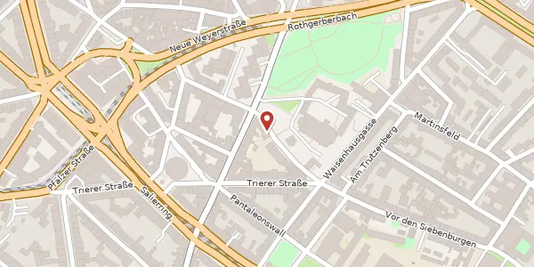 Karte der Umgebung von Am Pantaleonsberg 7, 50667 Köln