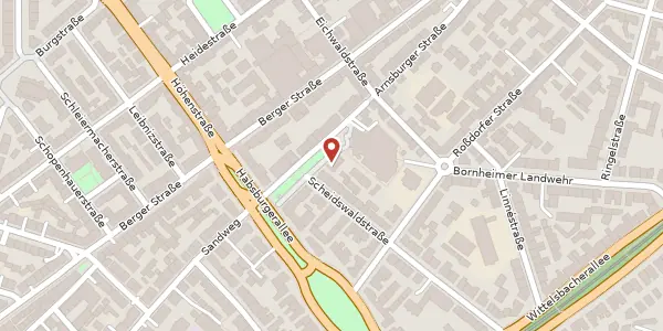 Karte der Umgebung von Arnsburger Str. 18, 60385 Frankfurt