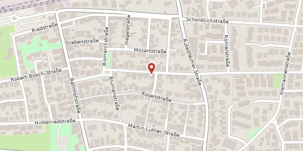 Karte der Umgebung von Lehenbühlstraße 30, 71272 Renningen