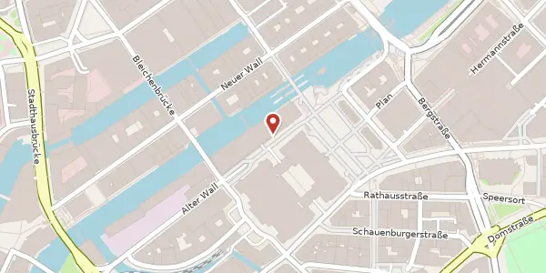 Karte der Umgebung von Alter Wall 10-12, 20457 Hamburg