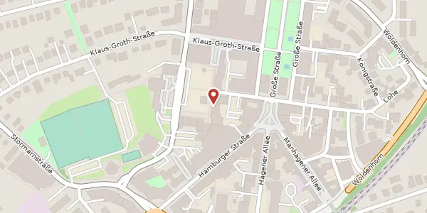 Karte der Umgebung von Rathausplatz 25, 22926 Ahrensburg