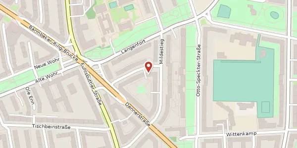 Karte der Umgebung von Bendixensweg 10, 22307 Hamburg