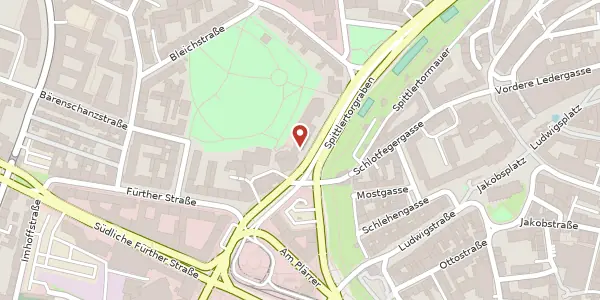 Karte der Umgebung von Spittlertorgraben 15, 90429 Nürnberg