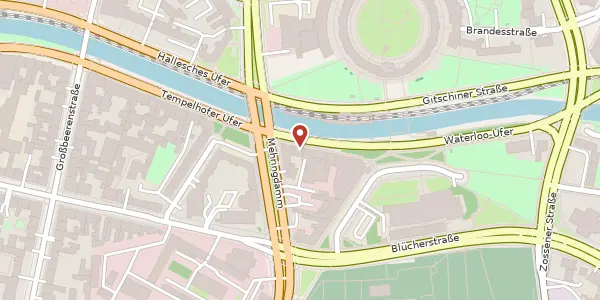 Karte der Umgebung von Tempelhofer Ufer 1A, 10961 Berlin