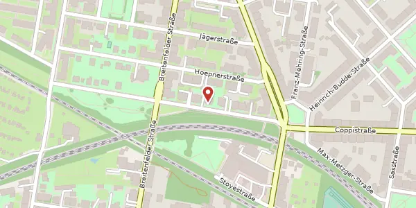 Karte der Umgebung von Ludwig-Beck-Straße 10, 04157 Leipzig