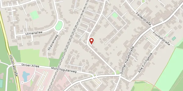 Karte der Umgebung von Bergstraße 32, 50999 Köln