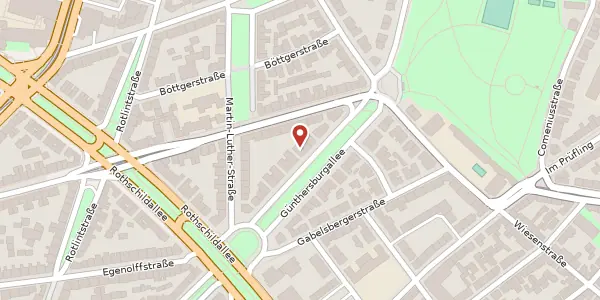 Karte der Umgebung von Günthersburgallee 83, 60389 Frankfurt