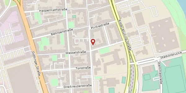 Karte der Umgebung von Ricklinger Straße 83, 30449 Hannover