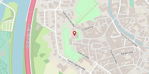 Karte der Umgebung von Kapellenstraße 16, 91301 Forchheim