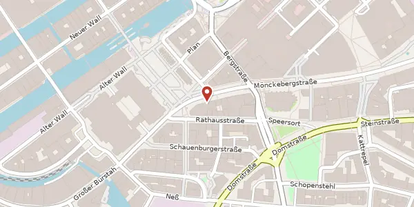Karte der Umgebung von Mönckebergstraße 31, 20095 Hamburg
