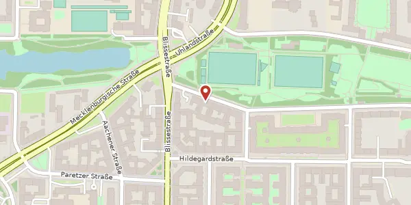 Karte der Umgebung von Am Volkspark 81, 10715 Berlin