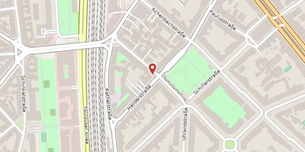 Karte der Umgebung von Herderstr. 32, 40237 Düsseldorf