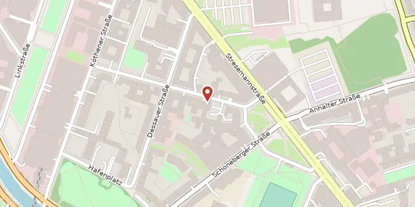 Karte der Umgebung von Bernburger Straße 32, 10963 Berlin