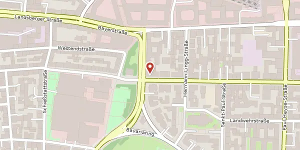 Karte der Umgebung von Schwanthalerstr. 102, 80336 München