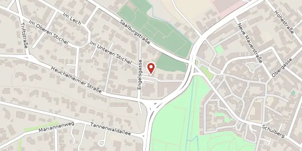 Karte der Umgebung von Engelsgasse 2a, 61350 Bad Homburg