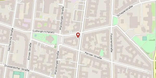 Karte der Umgebung von Uhlandstraße 47, 10719 Berlin