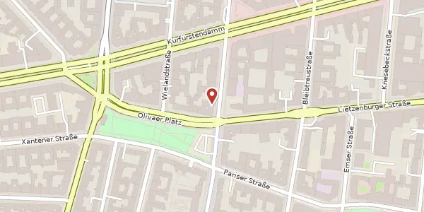 Karte der Umgebung von Schlüterstraße 42, 10707 Berlin