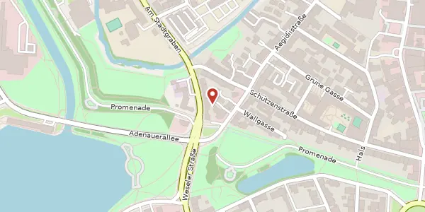 Karte der Umgebung von Am Stadtgraben 49-51, 48143 Münster
