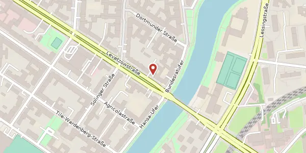 Karte der Umgebung von Levetzowstraße 16, 10555 Berlin