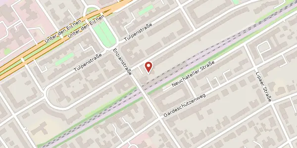 Karte der Umgebung von Hortensienstraße 29, 12203 Berlin