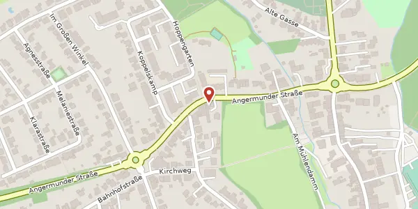Karte der Umgebung von Angermunder Str. 19, 40489 Düsseldorf