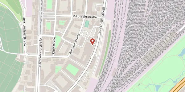 Karte der Umgebung von Rosensteinstraße 37B, 70191 Stuttgart