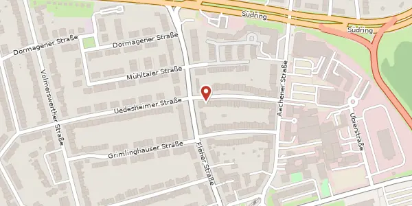 Karte der Umgebung von Zonser Str. 3, 40223 Düsseldorf
