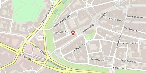 Karte der Umgebung von Ludwigstr. 46, 90402 Nürnberg