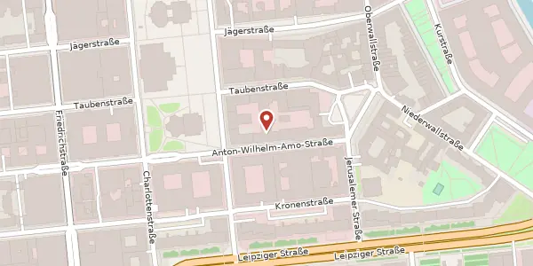 Karte der Umgebung von Anton-Wilhelm-Amo-Straße 42, 10117 Berlin