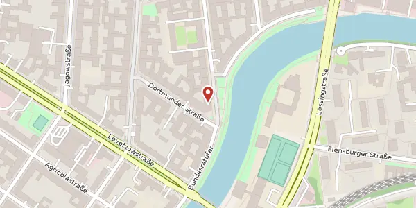 Karte der Umgebung von Bochumer Straße 13, 10555 Berlin