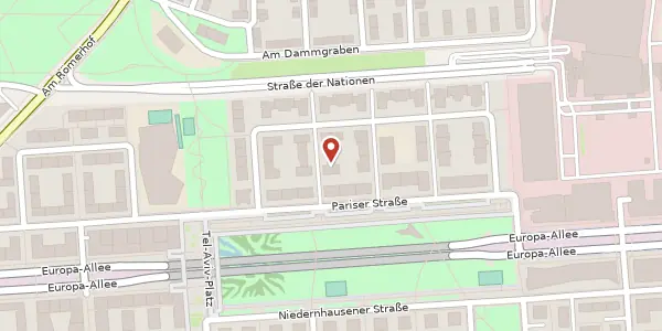 Karte der Umgebung von Römischer Ring 31, 60486 Frankfurt