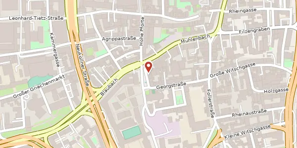Karte der Umgebung von Waidmarkt 18, 50676 Köln