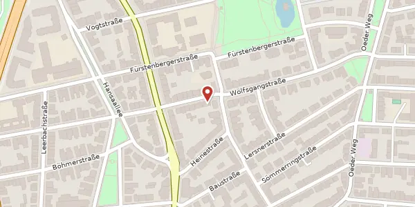 Karte der Umgebung von Wolfsgangstr. 49, 60322 Frankfurt