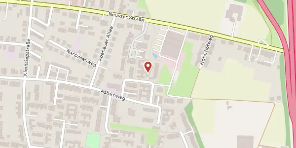 Karte der Umgebung von Margeritenweg 36, 41564 Kaarst