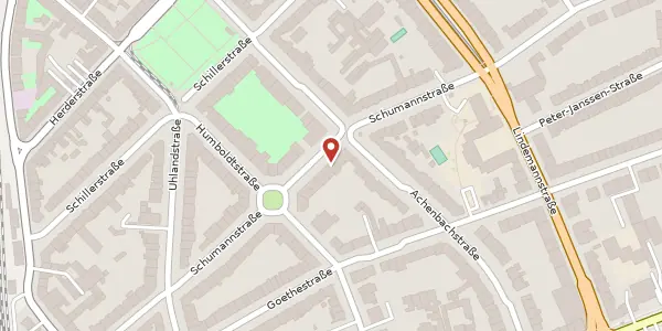 Karte der Umgebung von Schumannstr. 65, 40237 Düsseldorf
