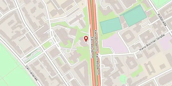 Karte der Umgebung von Kennedydamm 24, 40476 Düsseldorf