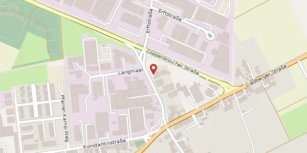Karte der Umgebung von Langmaar 12, 41238 Mönchengladbach