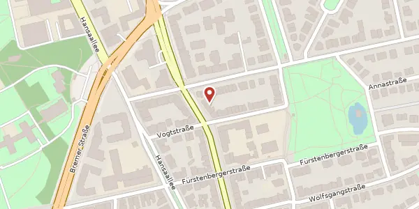 Karte der Umgebung von Eschersheimer Landstr. 108, 60322 Frankfurt