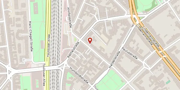 Karte der Umgebung von Achenbachstr. 151, 40237 Düsseldorf