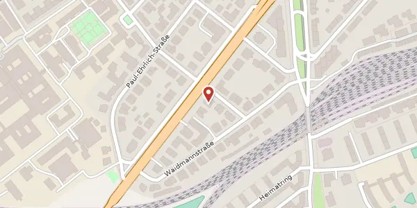 Karte der Umgebung von Kennedyallee 105 a, 60596 Frankfurt