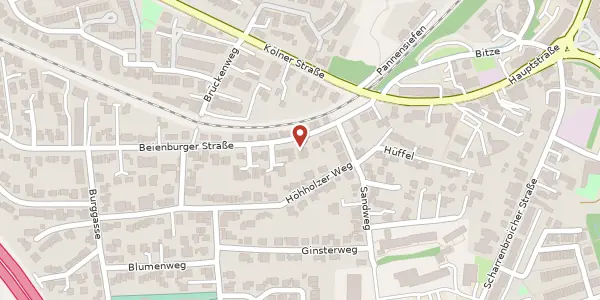 Karte der Umgebung von Beienburger Straße 19, 51503 Rösrath